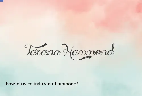 Tarana Hammond