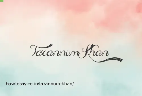 Tarannum Khan