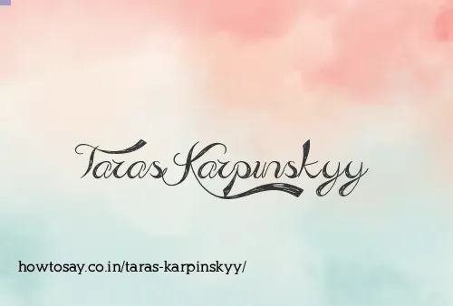 Taras Karpinskyy