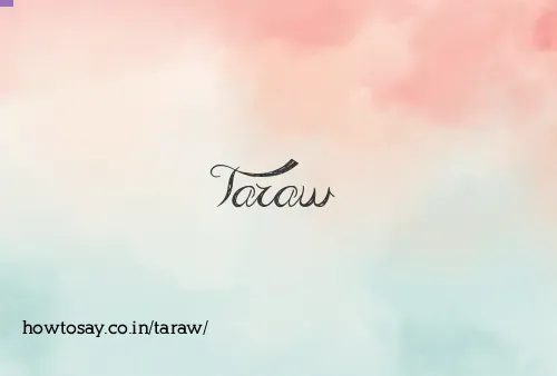 Taraw