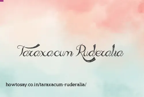 Taraxacum Ruderalia
