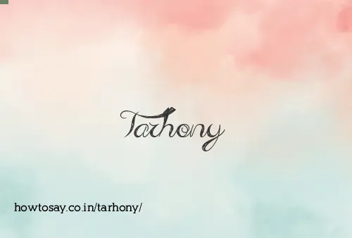 Tarhony