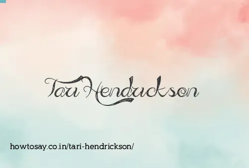 Tari Hendrickson