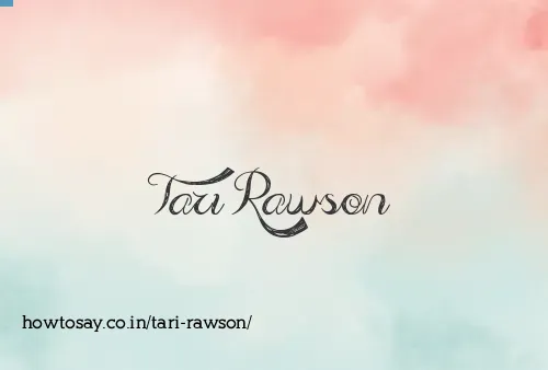 Tari Rawson