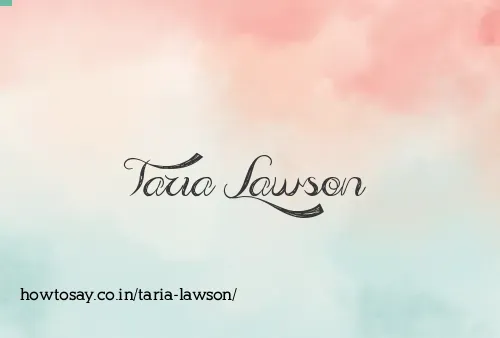 Taria Lawson