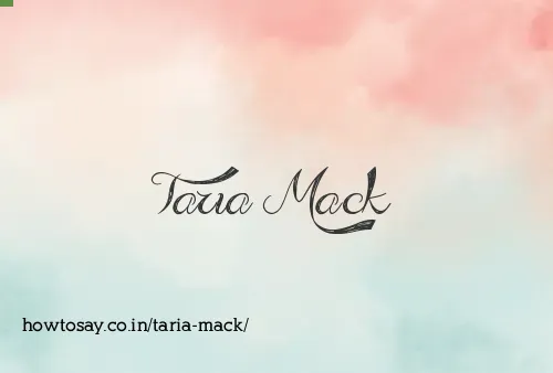 Taria Mack