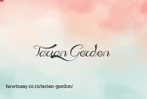 Tarian Gordon