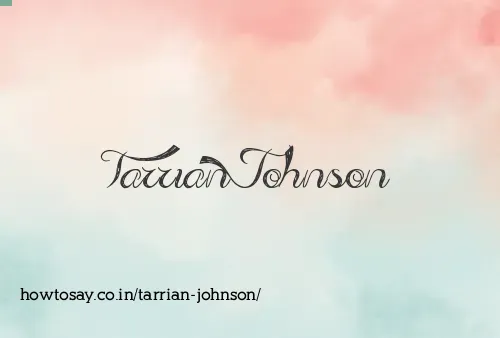 Tarrian Johnson
