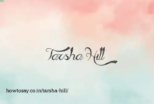 Tarsha Hill