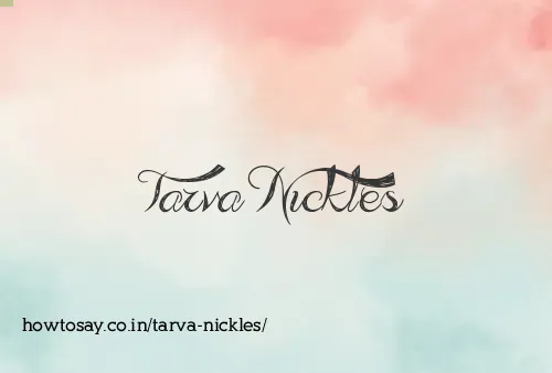 Tarva Nickles