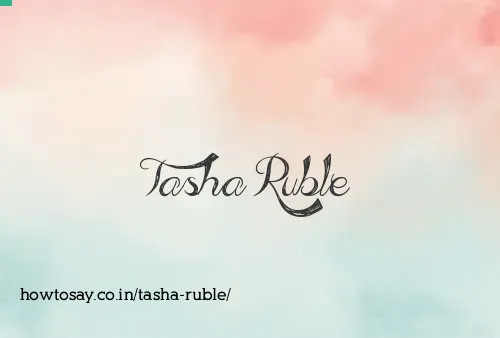 Tasha Ruble