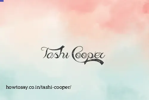 Tashi Cooper