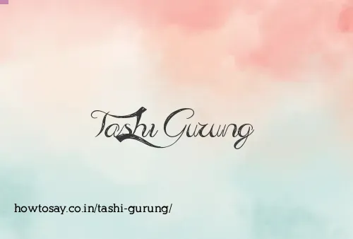 Tashi Gurung