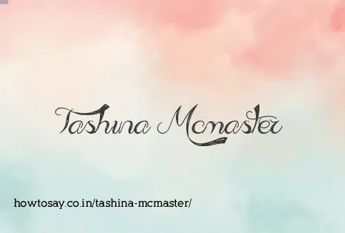 Tashina Mcmaster