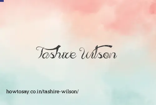 Tashire Wilson