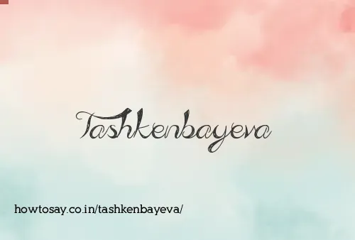 Tashkenbayeva
