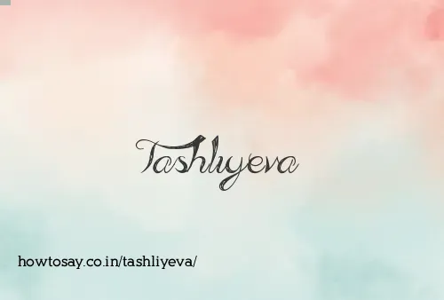 Tashliyeva