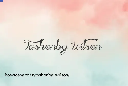 Tashonby Wilson