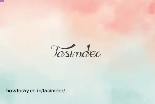 Tasimder