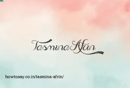 Tasmina Afrin