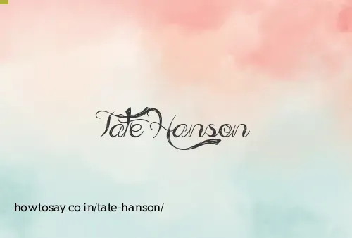 Tate Hanson