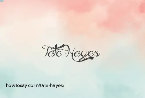 Tate Hayes