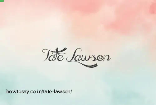 Tate Lawson