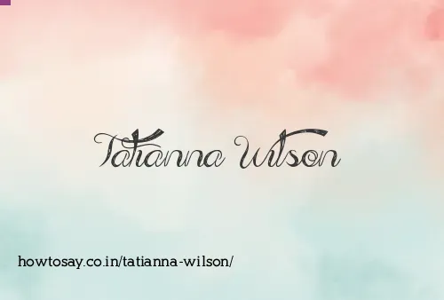 Tatianna Wilson