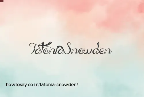 Tatonia Snowden
