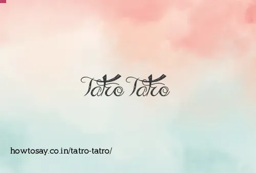 Tatro Tatro