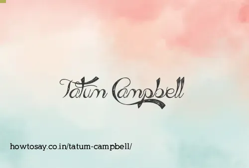 Tatum Campbell