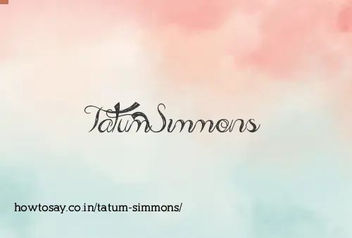 Tatum Simmons