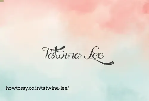 Tatwina Lee