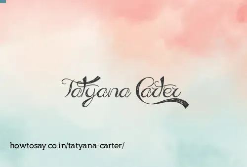 Tatyana Carter