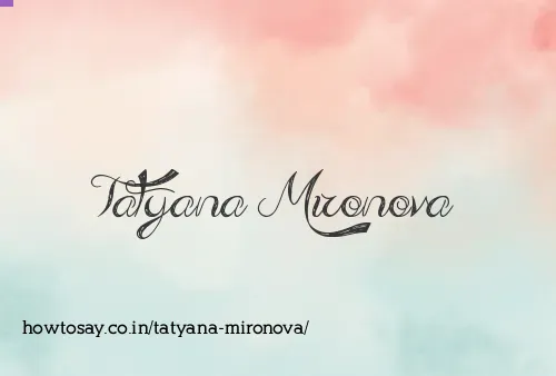 Tatyana Mironova