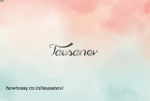 Tausanov