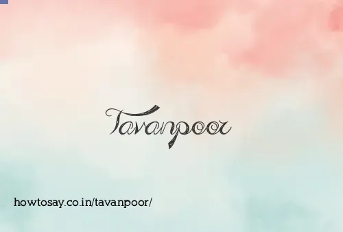 Tavanpoor