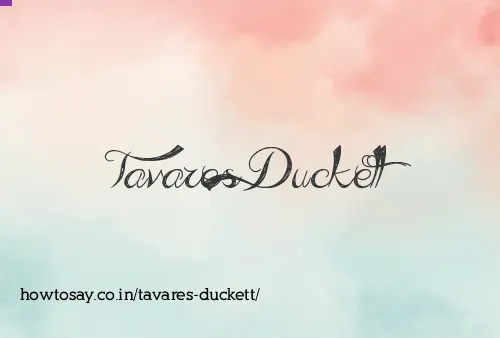 Tavares Duckett