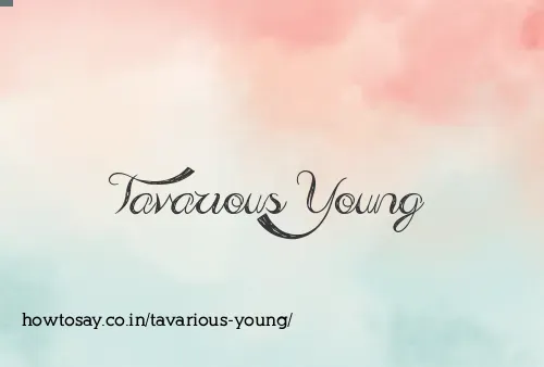 Tavarious Young
