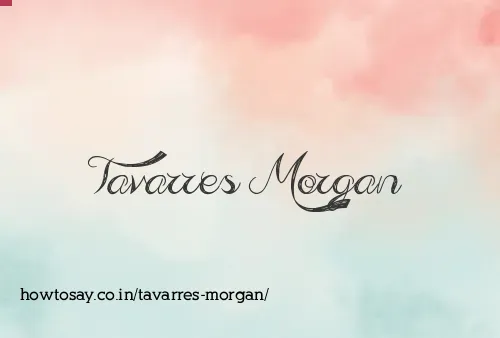 Tavarres Morgan