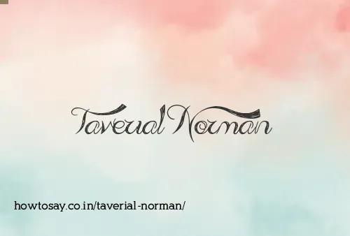 Taverial Norman