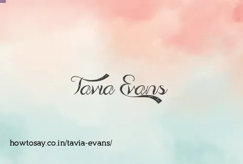 Tavia Evans