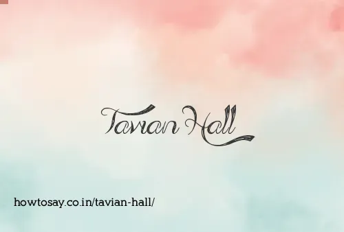 Tavian Hall