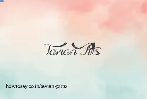 Tavian Pitts