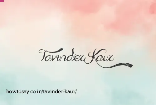 Tavinder Kaur