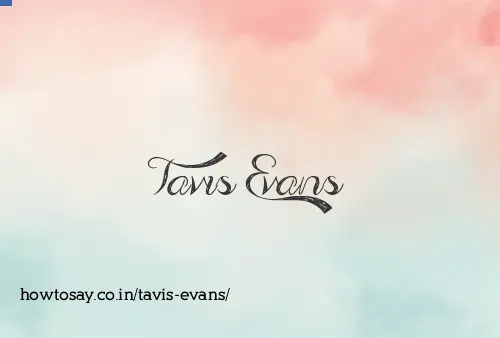 Tavis Evans