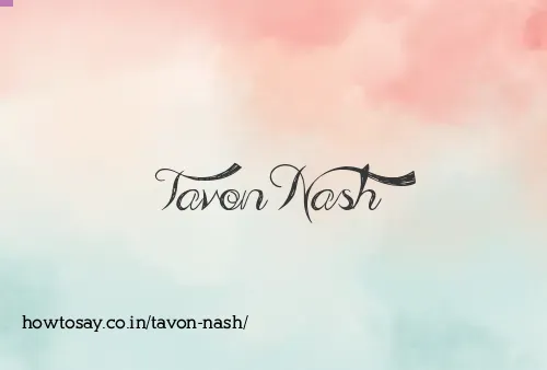 Tavon Nash