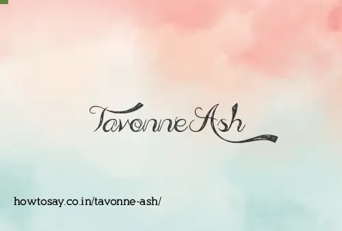 Tavonne Ash