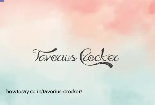 Tavorius Crocker