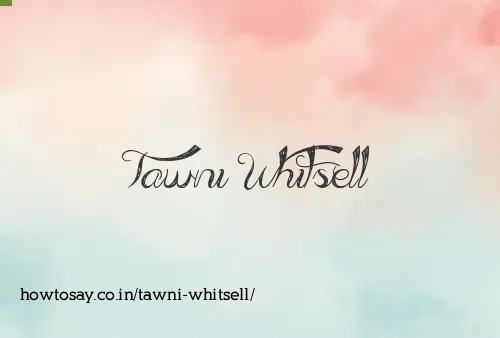 Tawni Whitsell